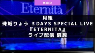 珠城りょう ３Days Special LIVE『Eternita』ライブ配信の感想！